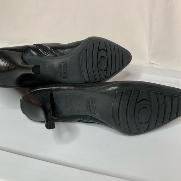 Coach Jeanne ankle boots size9B Italy pointed toes heels - Picture 4 of 10